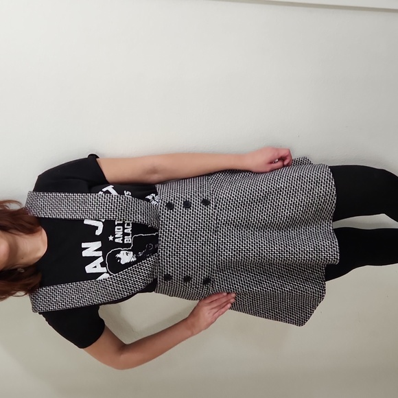Forever 21 Double Breasted Pinafore Overall Dress - Picture 2 of 16